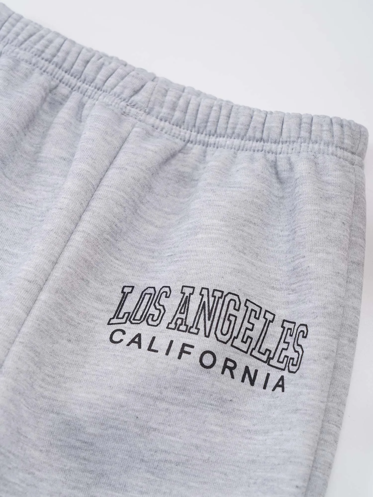 1-8Y Pantaloni sportivi per ragazze per bambini Pantaloni casual in pile elastico in vita Lettere stampati Pantaloni sportivi per allenamento Corsa Esercizio
