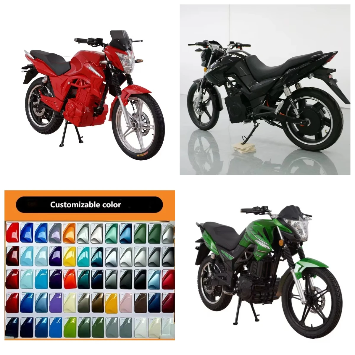 Krono Wild EEC Factory Customized 2000~3000W Sportbikes 80km/h Max Speed 72v Lithium Customizable Electric Touring Motorcycles