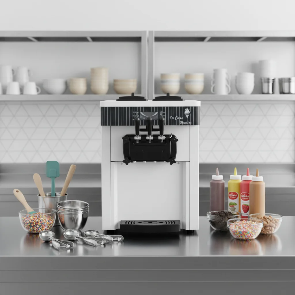 Factory Price Commercial Ice Cream Machine Stainless Steel Electric Soft Ice Cream Machine