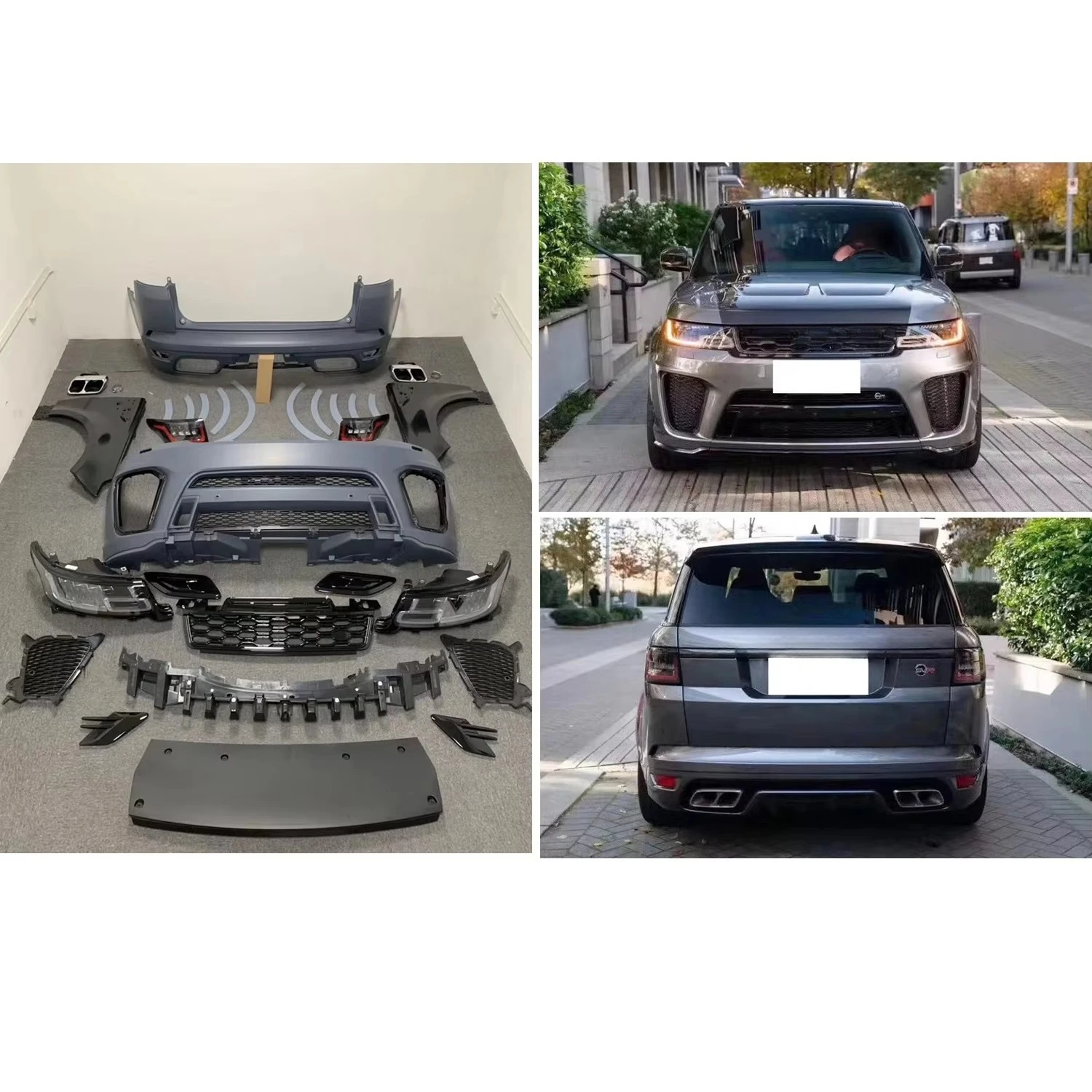 Front Rear Bumper Kit L494 2018-2022 Facelift SVR OE Bodykit for  Range Rover Sport 2014-2017 Upgrade Body Parts