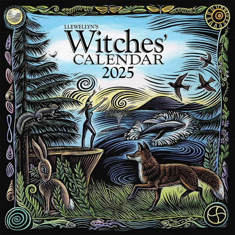 2025 Witches' Calendar Home Daily Necessities Office Desktop Decoration Desk Calendar