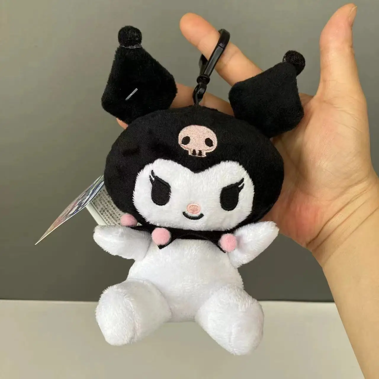 10pcs/lot 15CM Cute Sanrio Plush Keychain for Children Pendant Kuromi Cartoon Key Chain Backpack Decoration Gifts for Girl Toy