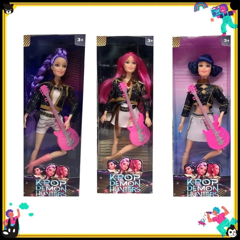 

2025 Kpop фигурки охотника на демонов, живое действие, Руми Мира Зии, милые персонажи, виниловая кукла, наборы игрушек, подарки на день рождения для любителей фанатов