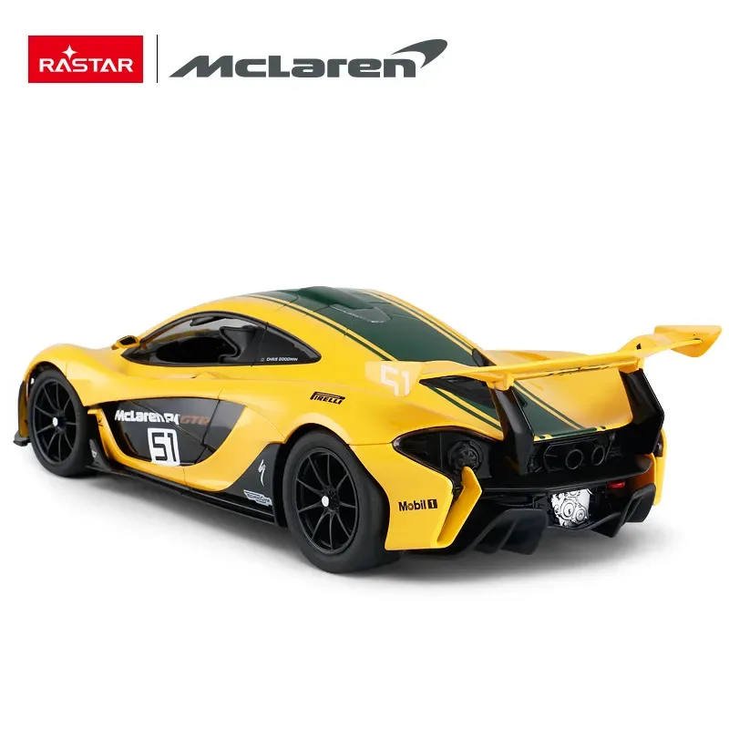 RASTAR Mclaren P1 GTR RC Car Model 1:14 RC Cars LED Lights Rubber Wheels Vehicle Toys For Children Adults