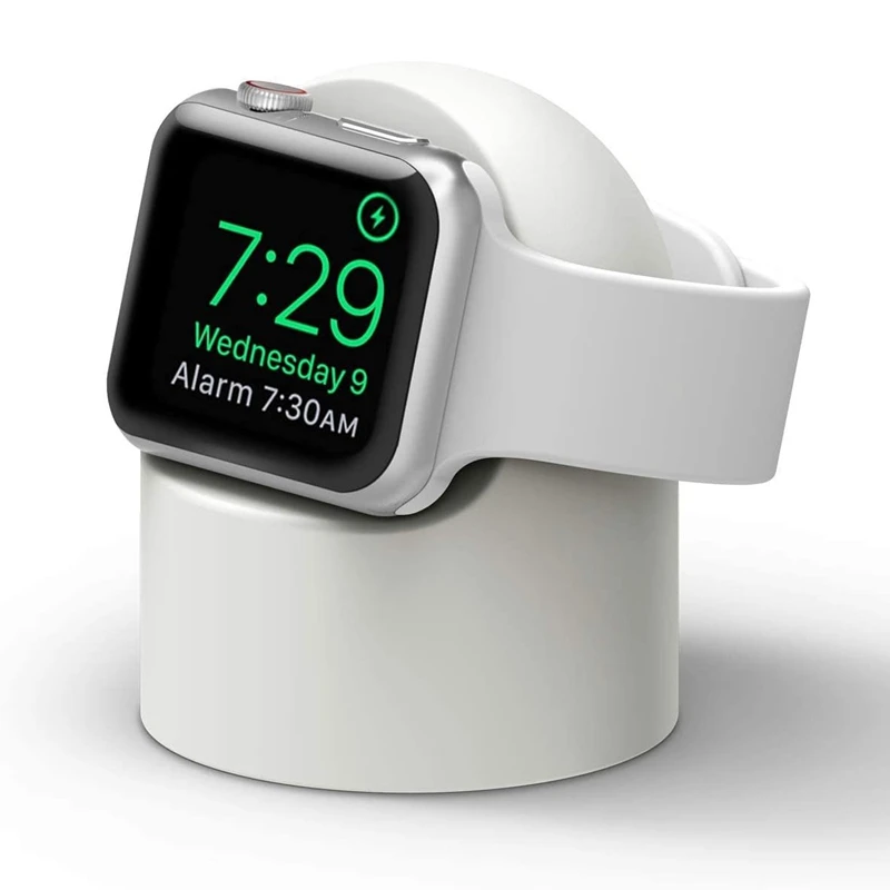 Charger Stand For Apple Watch Series 9 8 Ultra 7 6 5 SE 4 3 2 Charger Dock Station Silicone Bracket Iwatch Charging Cable Holder