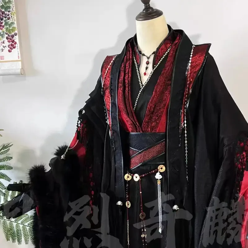 سلف ييلينغ وي Wuxian تأثيري MDZS القديم أداء متعدد الاستخدامات زي الهالوين التأثيري فستان الكرنفال
