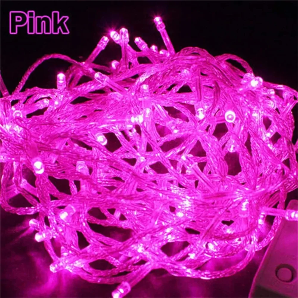 10M 100 LED Fairy String Lights Waterproof Outdoor Home Christmas Party Wedding Holiday Decoration Garland Light