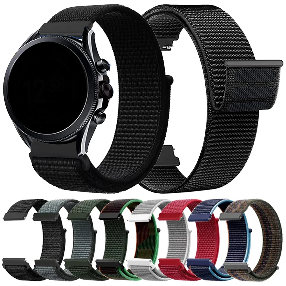 Correa de nailon de 22mm para reloj inteligente Fossil GEN 6, pulsera trenzada de 44mm gen 5/5e/5 LTE 44mm 45mm gen 5, pulseras deportivas Carlyle HR