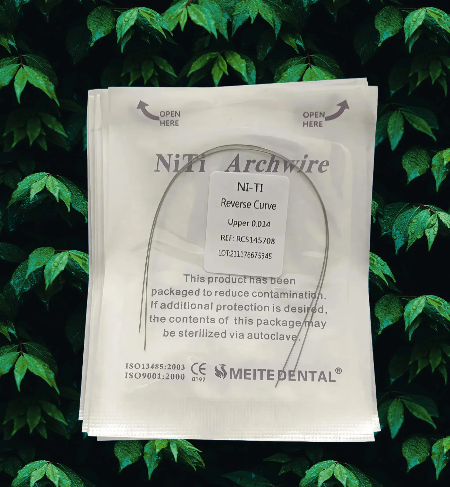 

NiTi Суперэластичная круглая дуговая проволока Стоматологическая ортодонтическая обратная кривая для использования в лаборатории и клинике