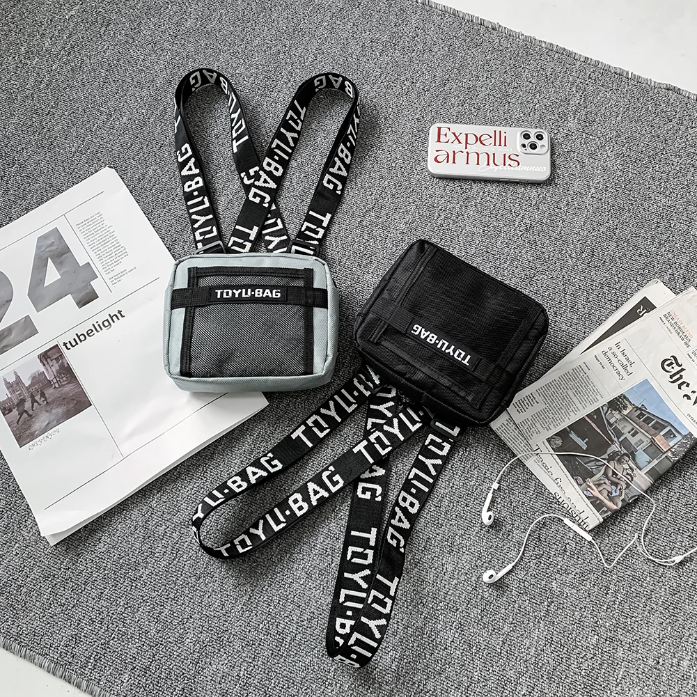 

Chest Rig Bag Adjustable Women Men Outdoor Hip Hop Streetwear Travel Fanny Pack for Boyfriend Birthday Party Gift