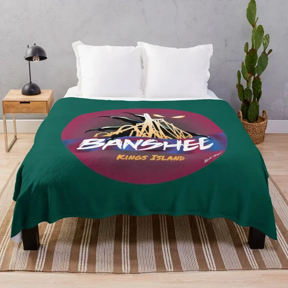 

Kings Island Banshee Design Throw Blanket Warm Flannel Blanket for Couch Chair Bedroom