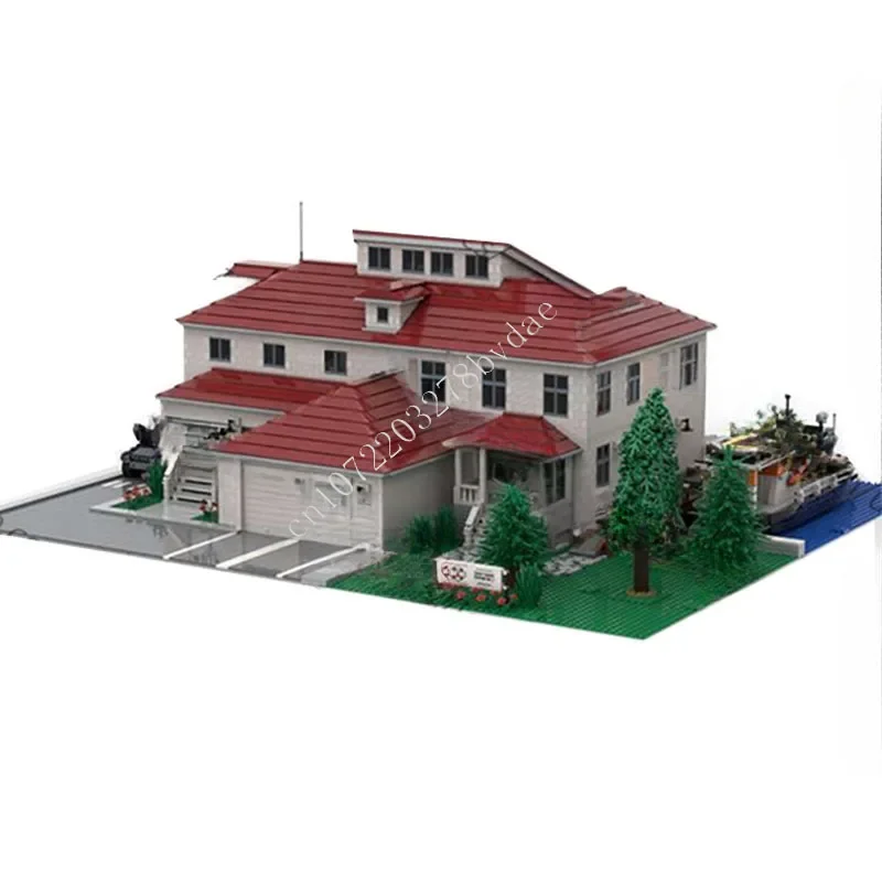 11602PCS  Coast Guard Station MOC Creative street view Model Building Blocks Architecture DIY Education Assembly Toys Gifts