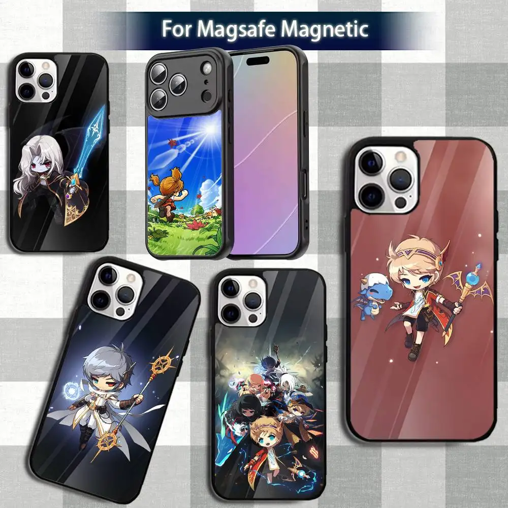 

Classic M-MaplestoryS Game Phone Case For iPhone 13,12,15,17,11,16,14,Pro,Max,Plus,Mini,Magsafe,Magnetic Wireless Charging Case