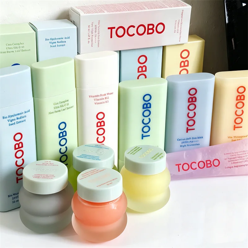 TOCOBO Sun Stick Collection Cotton Soft Waterproof Cooling Blue Green SPF50+ PA++++ Lightweight Portable Reapply Sunscreen Stick