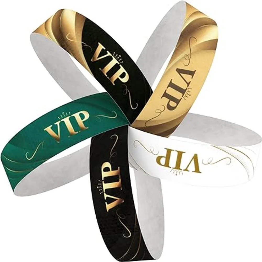 Custom Tyvek Paper Wristbands with Logo Text for Events Concert Party Business Logo Party Personalized Custom Wrist Band