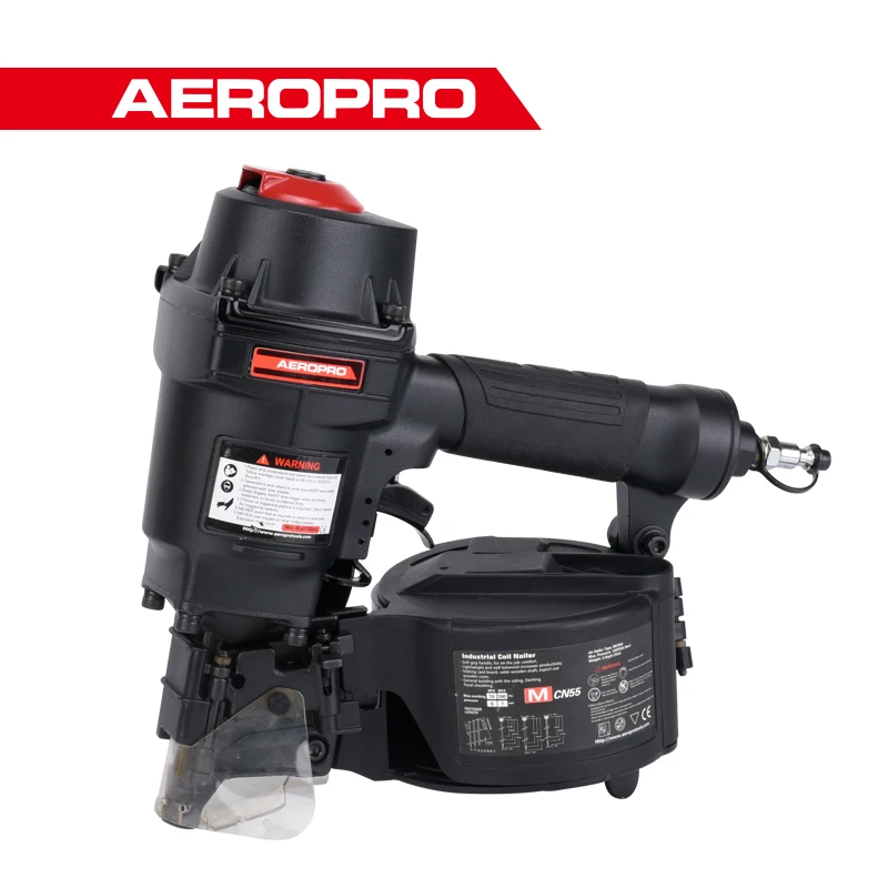 AEROPRO MCN55Is A Heavy-Duty Pneumatic Coil Nail Gun Which Specifically Designed For Pallet Nailing Woodworking Applications