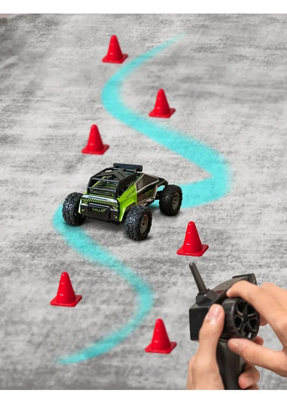 1:32 سيارة صغيرة عالية السرعة 20 كم/ساعة RC تعديل السرعة المزدوجة الوضع الداخلي/وضع احترافي للسفر على الطرق الوعرة RC سيارات لعب #5