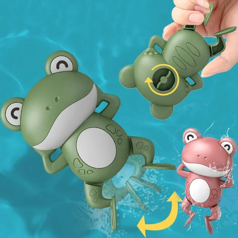 Cute Frogs Baby Bath Toys for Children New Baby Swimming Bath Toy Clockwork Bath Toys Brinquedos Infantil Игрушки Для Детей