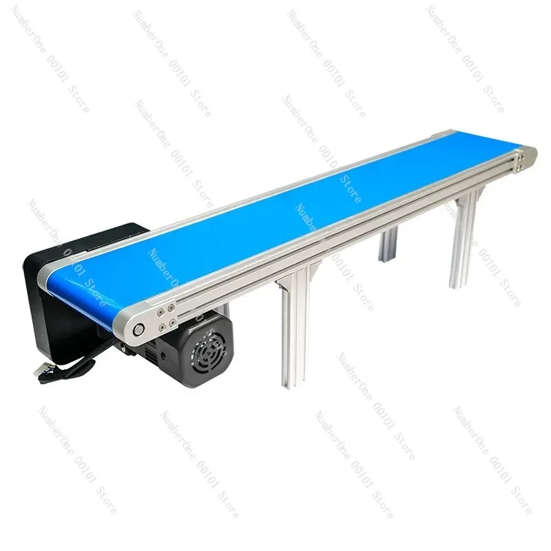 Small conveyor | Aluminum profile desktop conveyor belt, assembly line transportation food roller belt machine