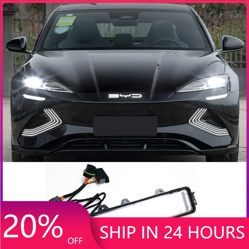 NEW1 For  For BYD Seal EV 2023~2024 LED lights Lighting Energy-saving high brightness Long pole lamp Translucent Fog lamps Super
