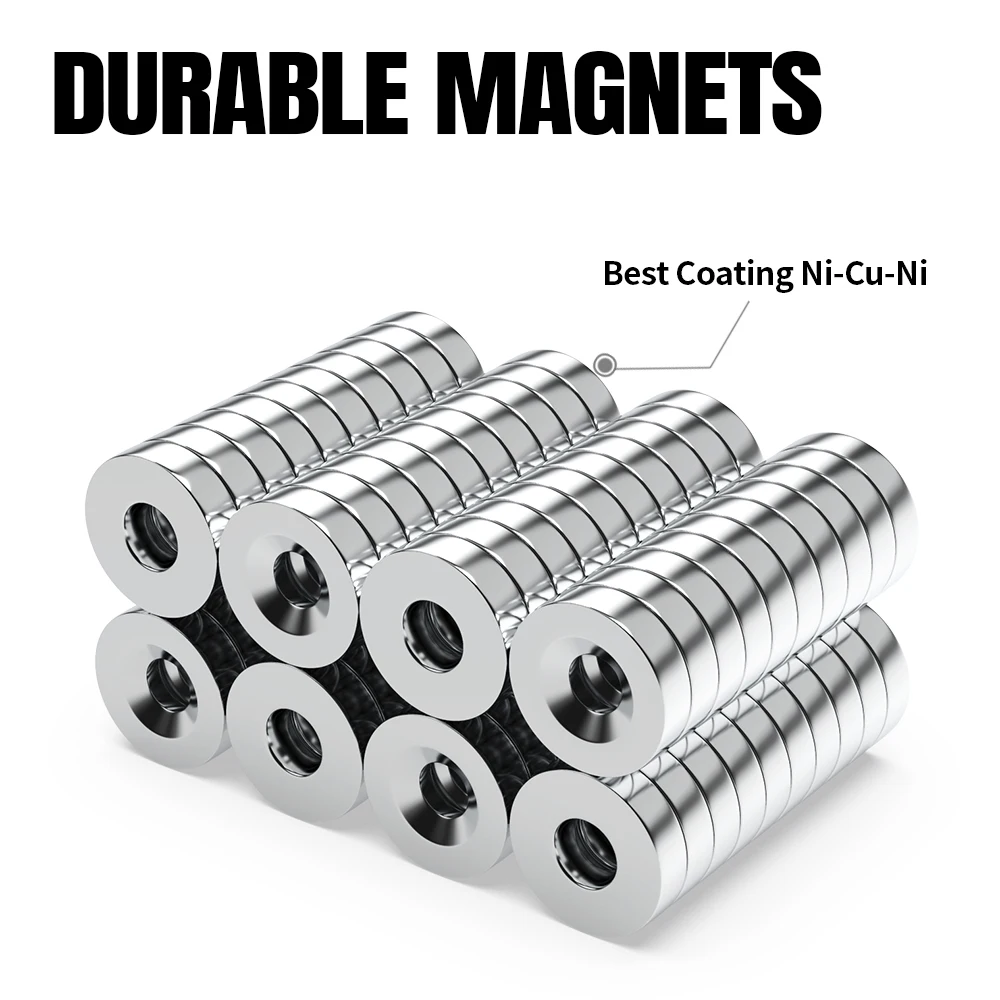 Neodymium Magnet 15x3Hole4 Magnets Round Magnet Permanent NdFeB Super Strong Magnetic Imane Disc 15x3Hole4 N35 5P ﻿