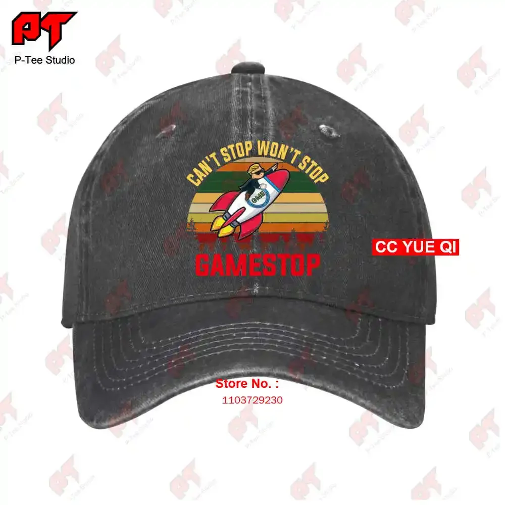 Cant Stop Wont Stop Gamestop Baseball Caps Truck Cap TYD9