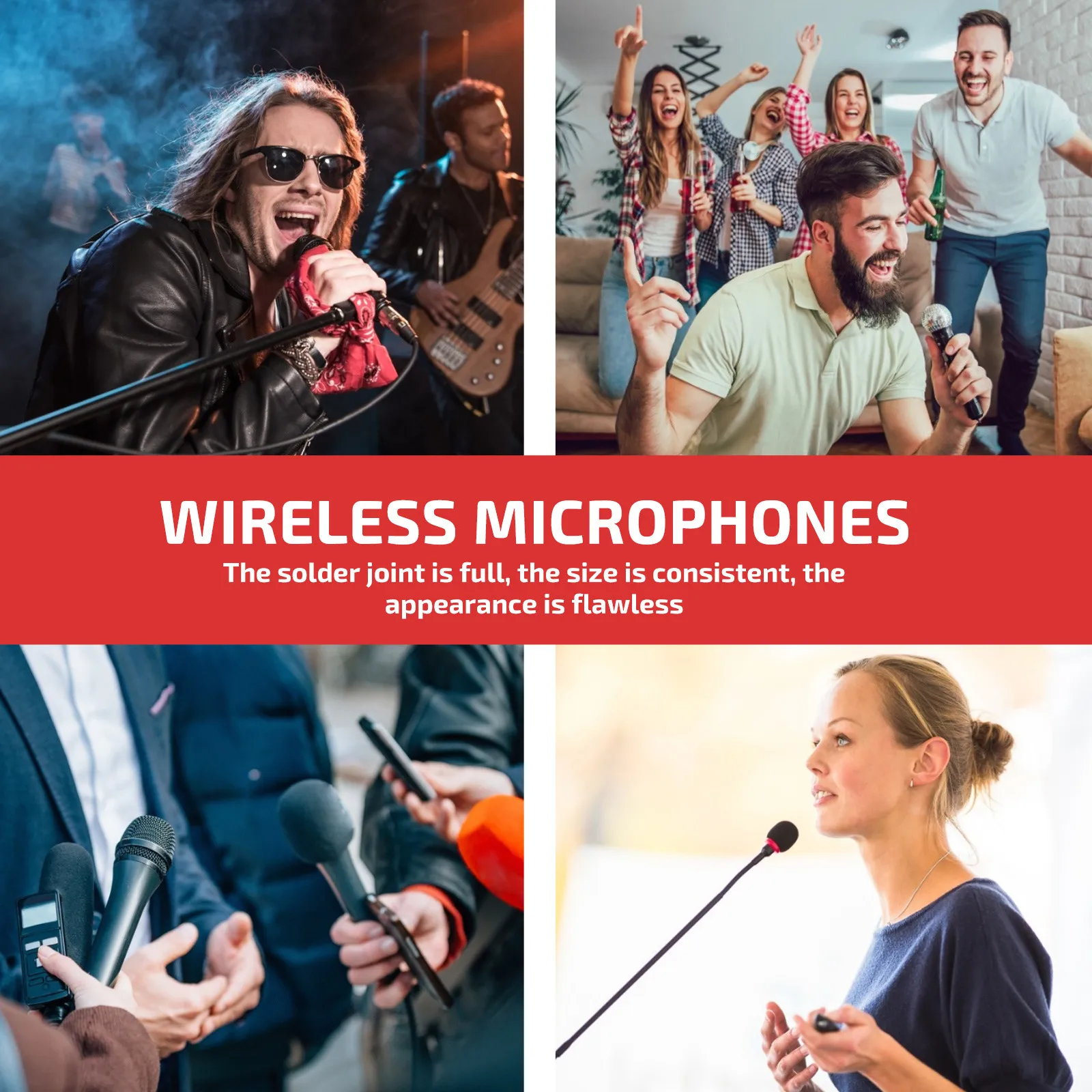 Wireless Dynamic Microphone Core Replacement DIY Repair Mic Capsule for Concert Conference Karaoke Live Use