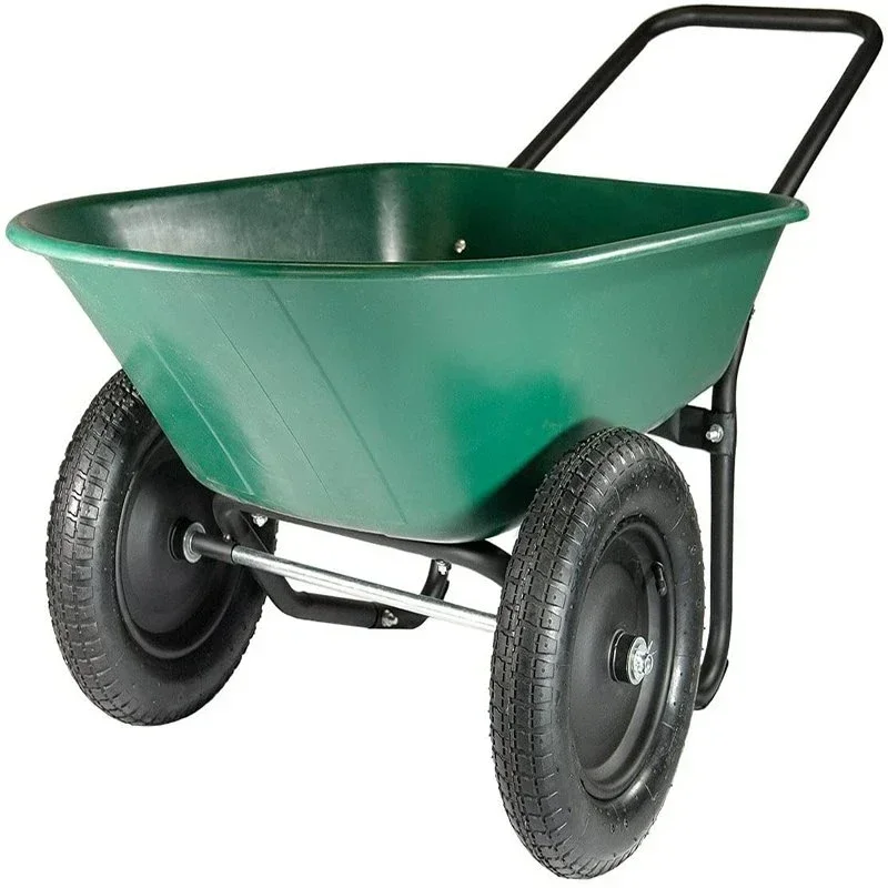 Built in lawn garden, 2-tire unicycle garden cart, dual wheel family courtyard unicycle park cart stand