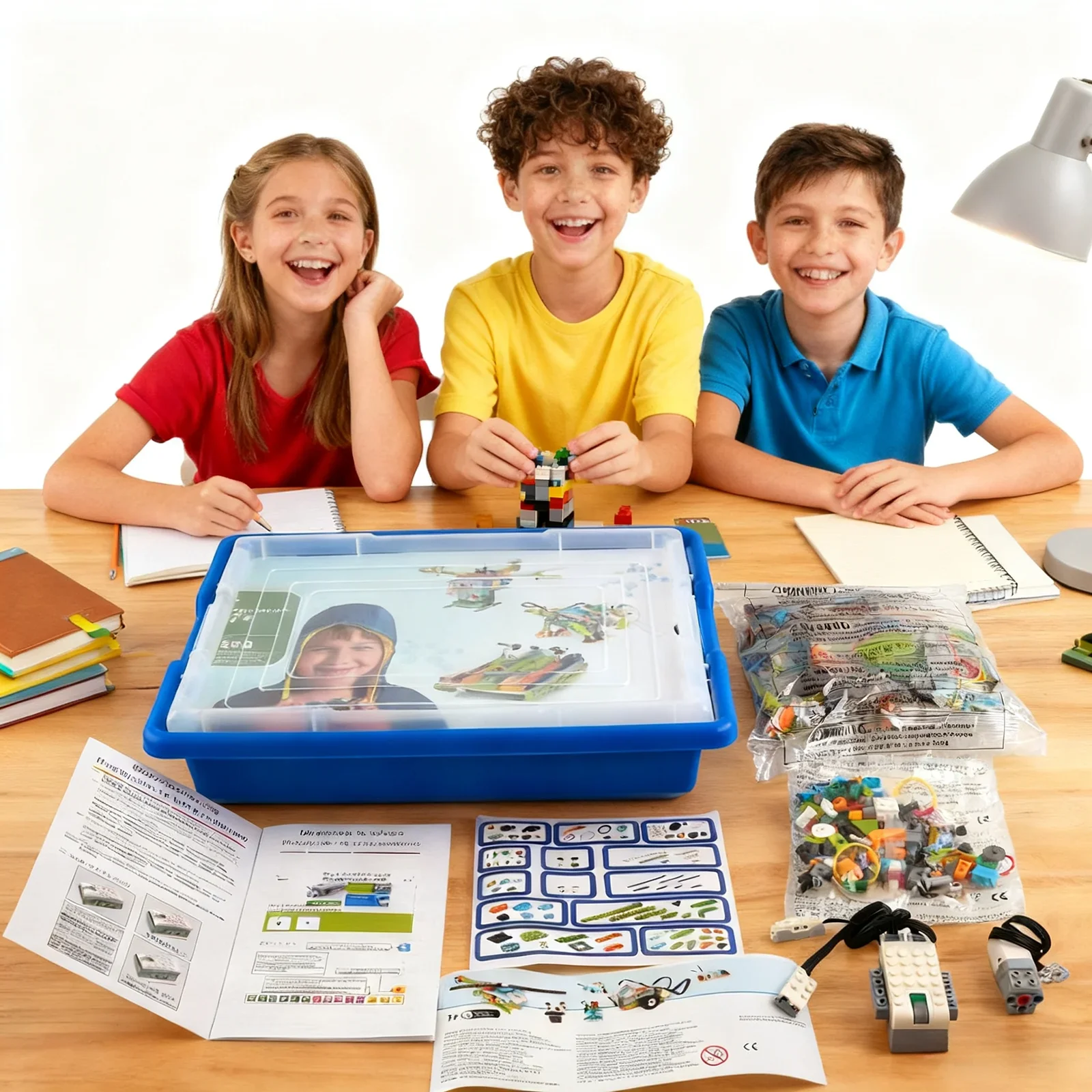 

280Pcs STEM Robotics Building Blocks Kit - Educational Construction Toy with Organizer Box & Instruction Manual