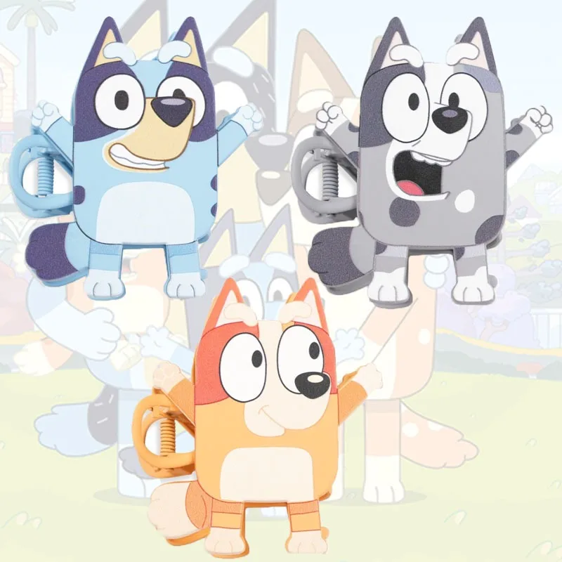 

Новая заколка для волос с милым мультяшным аниме Bluey Anime Periphery с высококачественной ручкой и изысканными аксессуарами для волос, подходящая для девочек