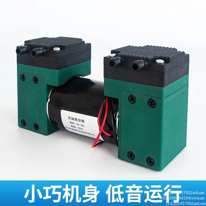 12V/220V Micro Air Pump Oilless Low Noise Vacuum Pump High Positive Negative Pressure Vacuum Pump