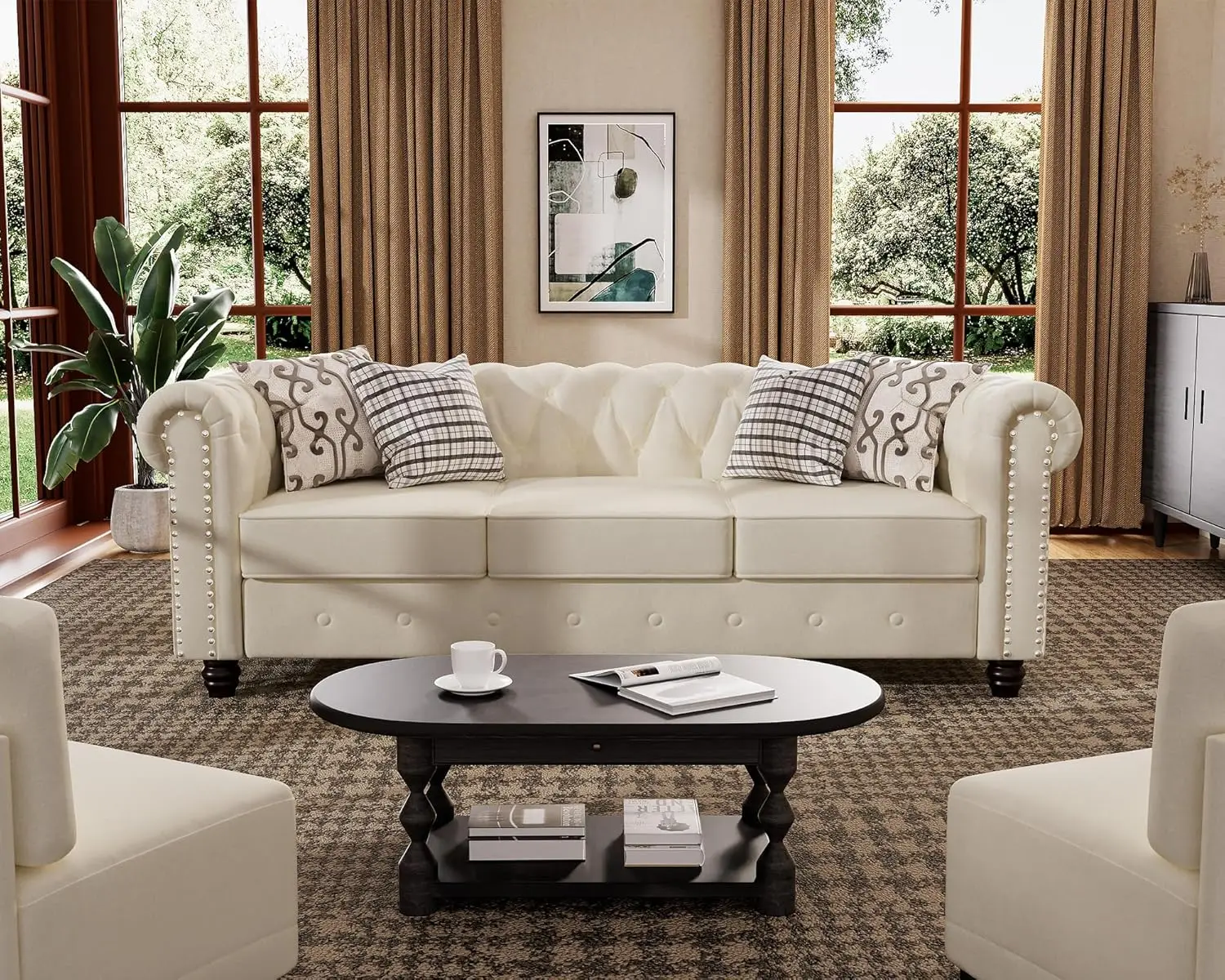 

[2-летний сервис] Диван [без провисания] бархатный диван 24 дюйма удобные кушетки С Глубоким Сиденьем для гостиной Мягкие вельветовые приспособления для домашних животных