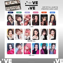 6pcs/set Kpop Idol IVE Lomo Cards IVE Photocards Photo Card Postcard for Fans Collection