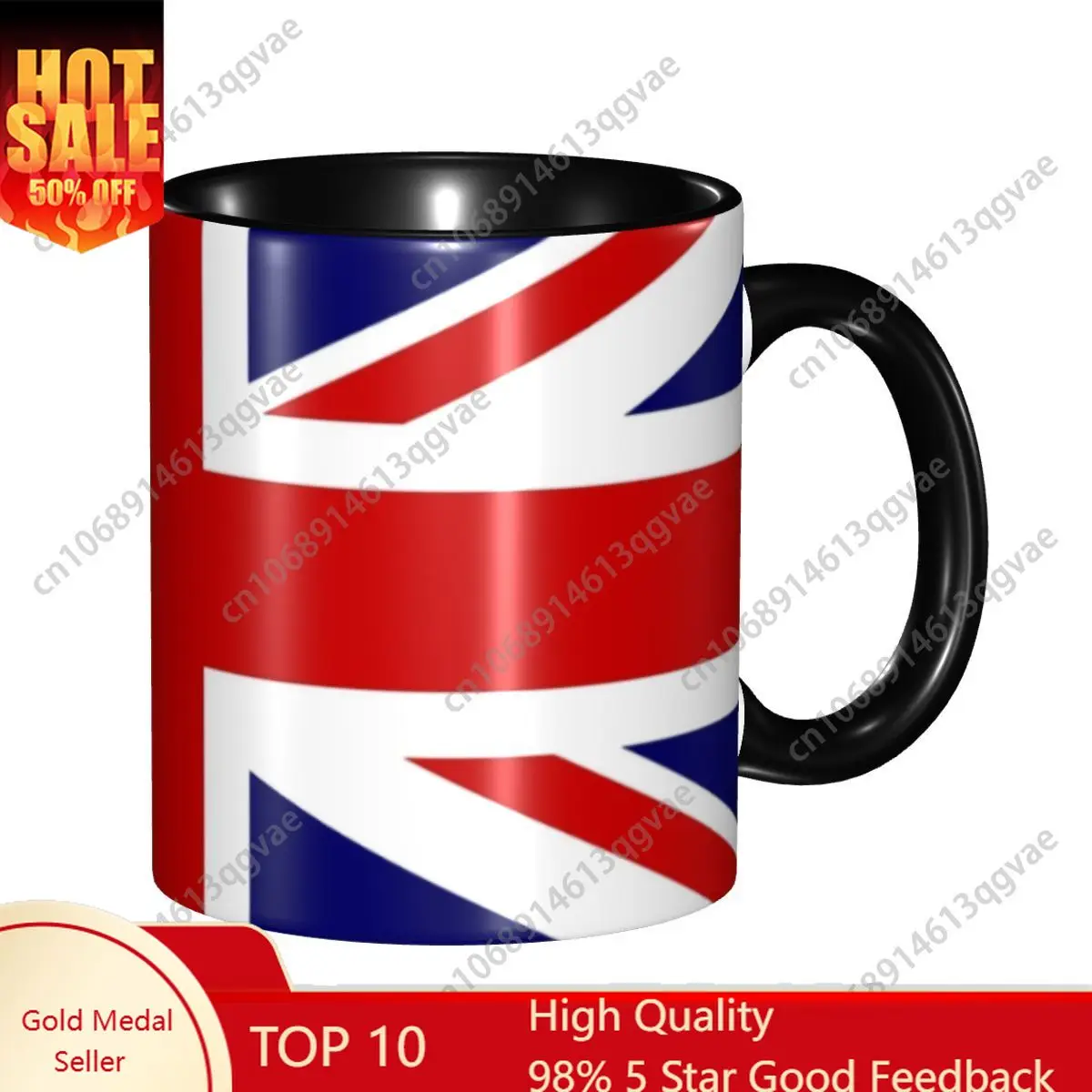 

British Flag Coffee Mugs DIY Custom Ceramic Mug Cup Creative Present