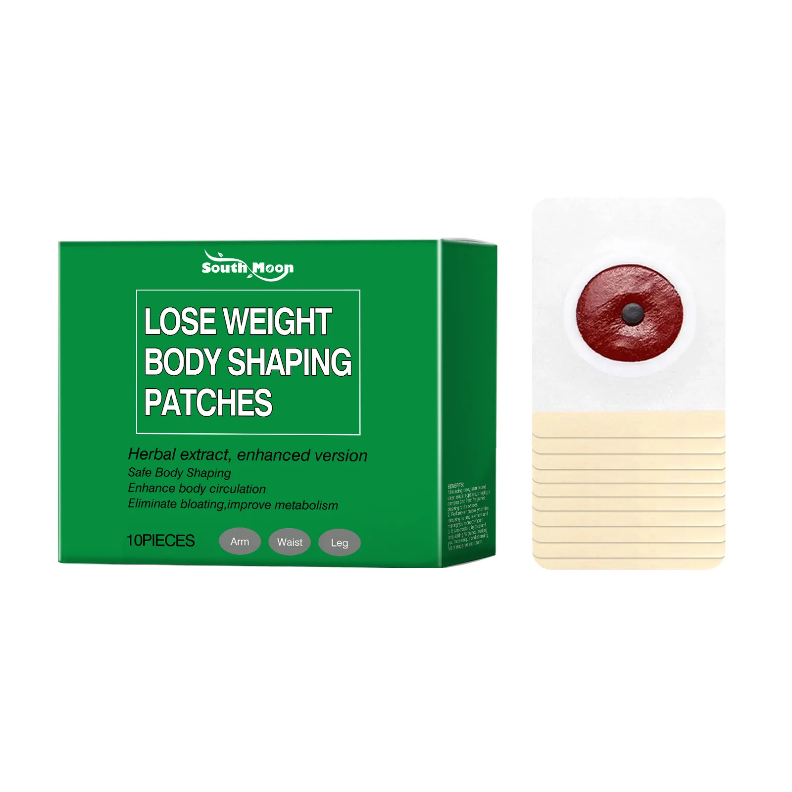 ﻿Body Shaping Patch Abdomen Fat Burning Tighten Arms Thighs Anti Cellulite Improve Metabolism Dispel Dampness Detox Navel Sticks