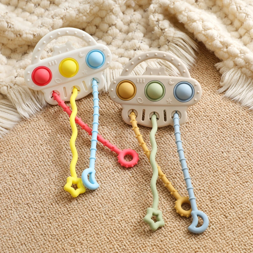 

Baby Teether NO BPA Baby Finger Movement Toys Grasping And Pulling Exercise Game Sensory Touch Teething Toys Gift For Newborns