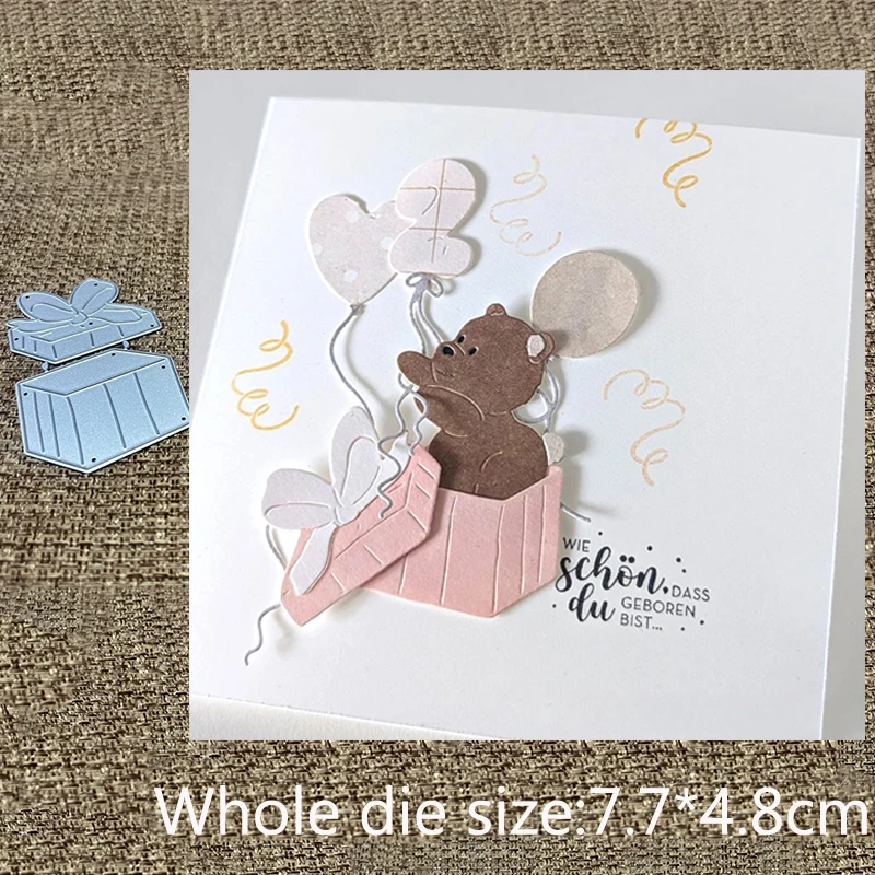 Nuevo diseño, plantilla de Metal artesanal, molde de corte, caja de regalo, troquelado para álbum de recortes, tarjeta de papel, grabado artesanal