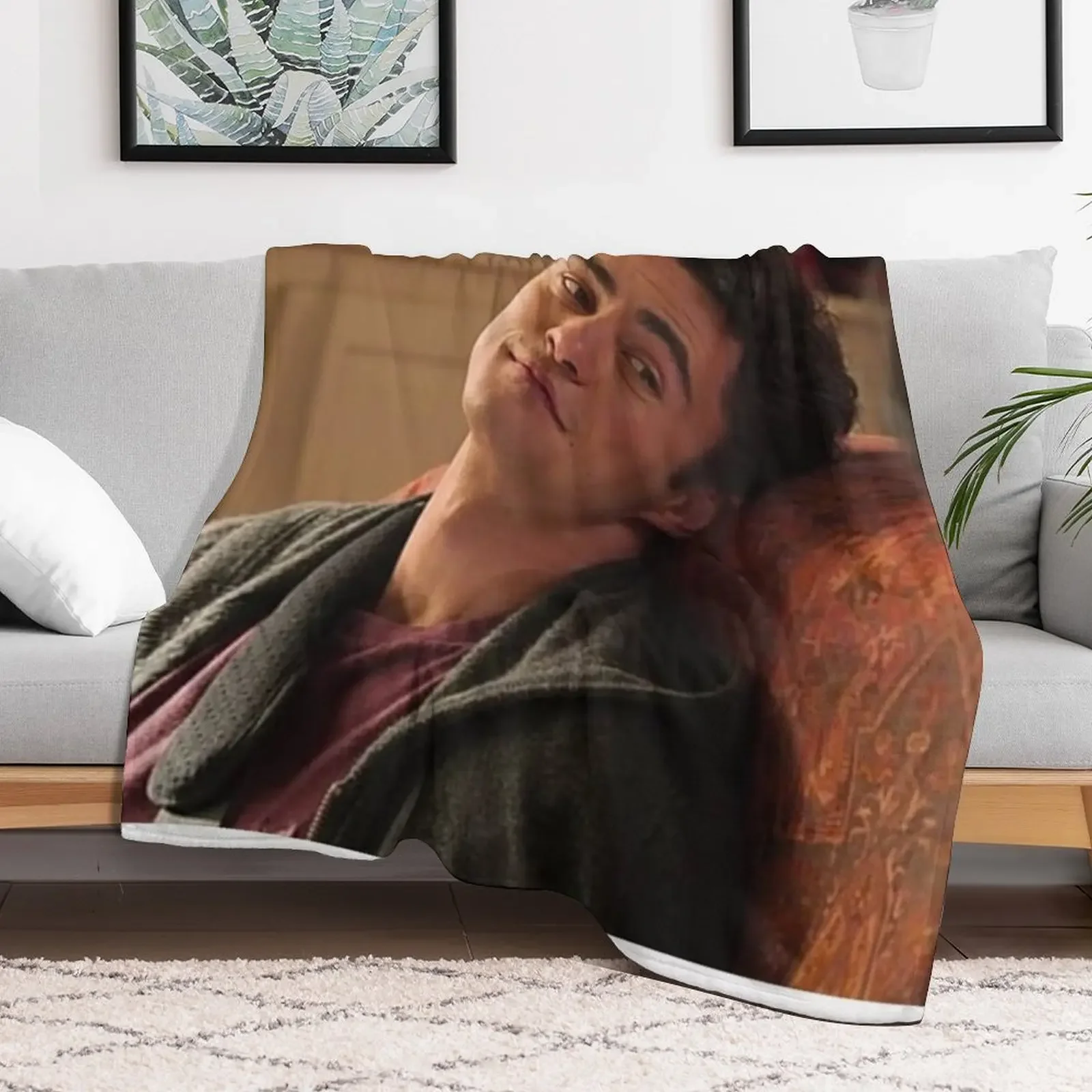Paxton from Never Have I Ever Throw Blanket Soft Comfort Blanket for Reading Watching TV
