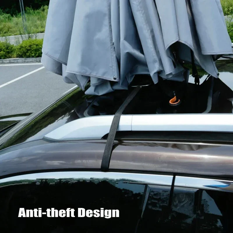 KQX Semi-Automatic Portable Movable Car Umbrella Tent Sunproof Anti-UV Carport Sunshade Vehicle Protection Cover