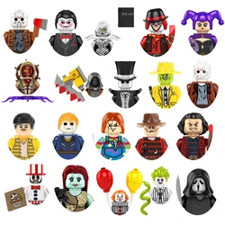 Minifiguras de acción de Halloween para niños, juego de bloques de construcción, figuras de acción de Billy Jason Voorhees, asesino de grito, aterrador, Colección clásica, KF6173