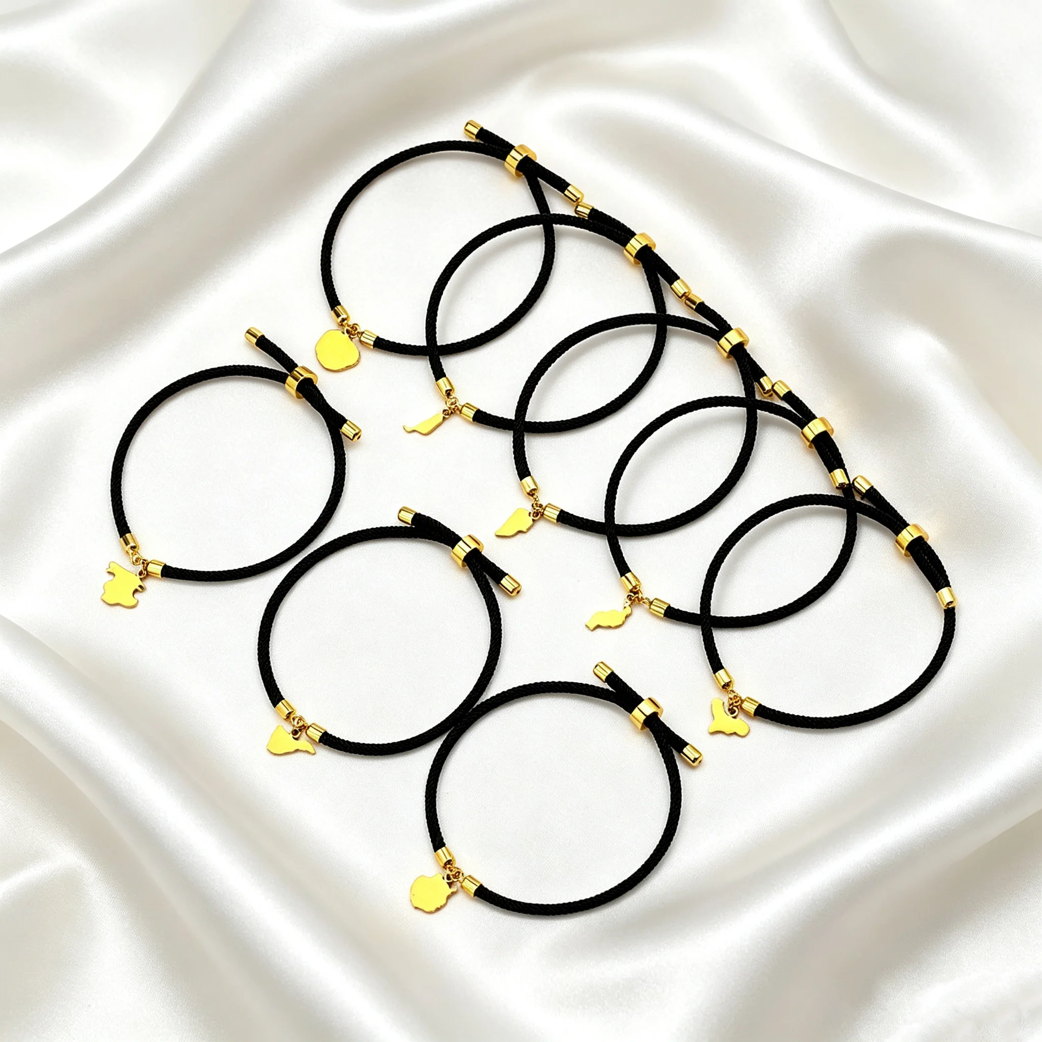 ES Canary Islands Tenerife/Gran Canaria/Fuerteventura/La Palma/Lanzarote Adjustable Sliding Knot Braided Bracelet Women Jewelry
