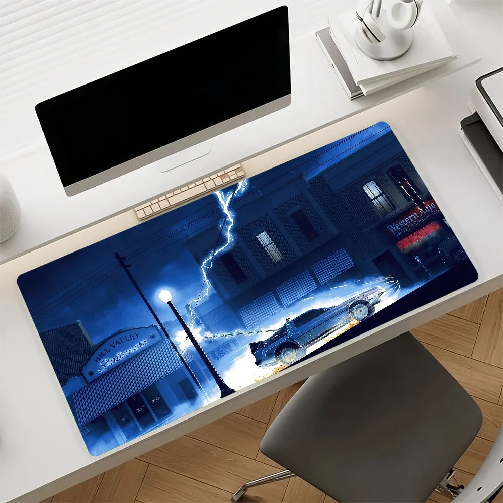 Classic Movie B-Back To The F-Future Mouse Pad Anti Slip Rubber Edge Locked Thickened Laptop Gaming Desk Mat