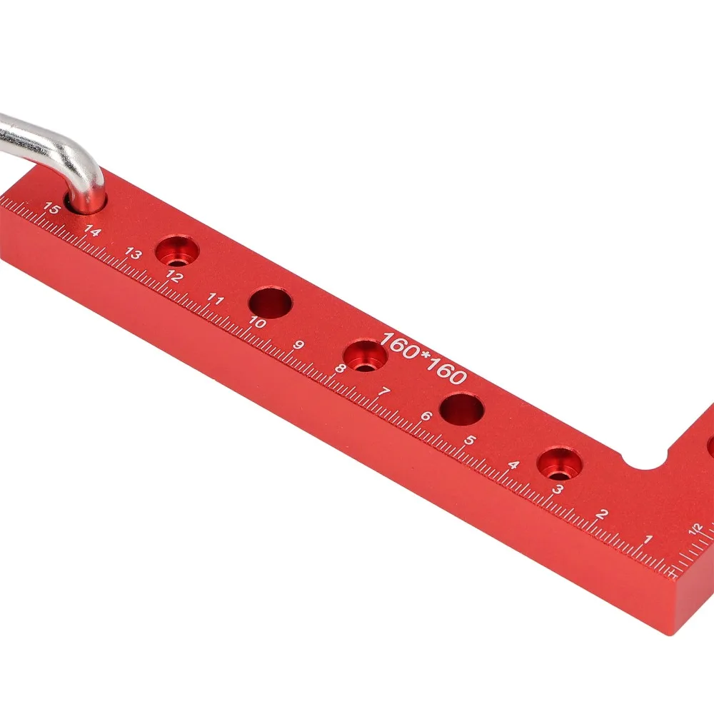 2pcs 160mm X 160mm 90 Degree Corner Clamp Aluminum Alloy 90 Degree L-Shaped Clamping Square Set Woodworking Positioning Square