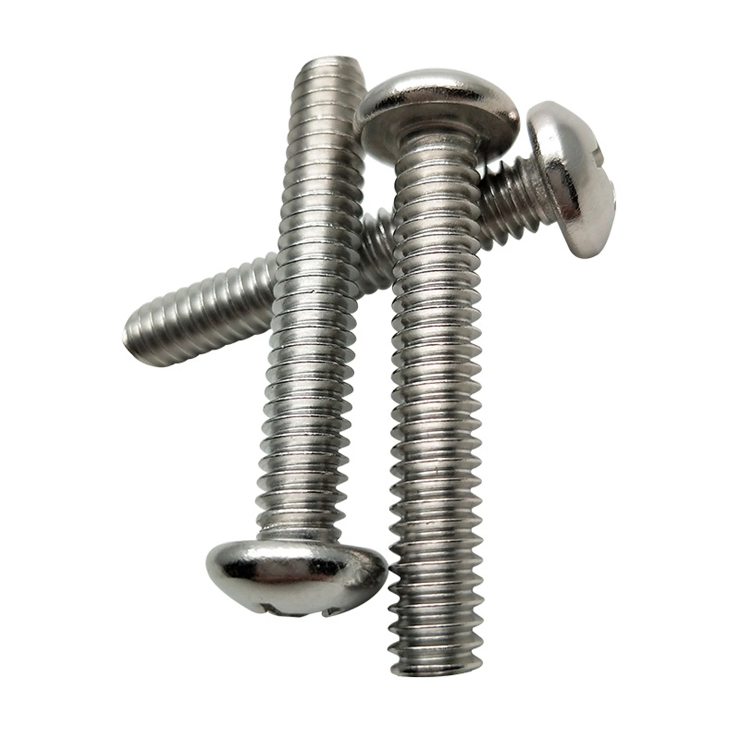 M1.2 M1.6 M2 M2.5 M3 M4 M5 M6 GB818 304 Stainless Steel Cross Recessed Pan Head Screw Phillips TV Computer Bolts