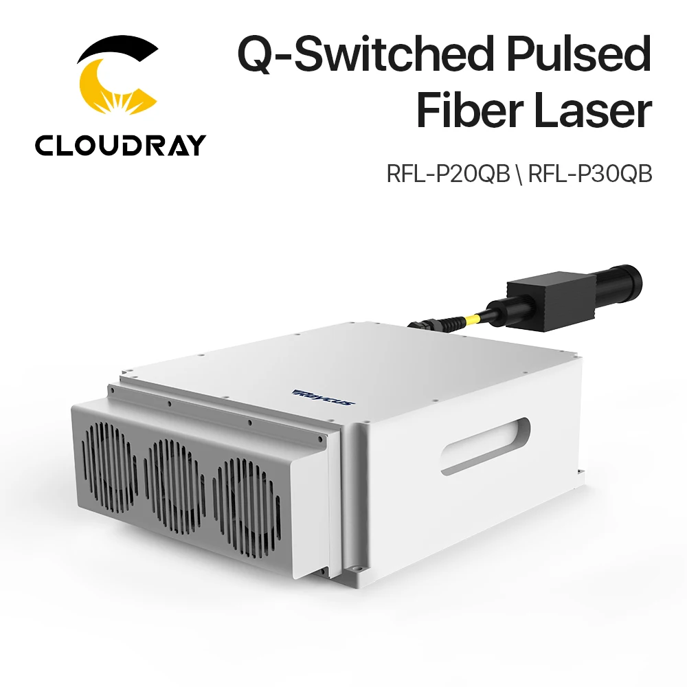 Cloudray Original Raycus 20W 30W 50W 1064nm Q-switched Pulse Fiber Laser Source Built-in Red Light for Raycus Fiber Laser