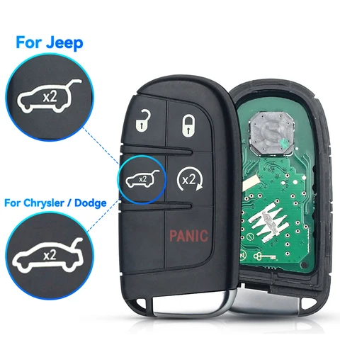KEYYOU умный дистанционный ключ M3N-40821302 M3N40821302 Fob 433 Мгц дистанционный ключ-брелок от машины для JEEP Grand Cherokee 2013-2018 4 + 1 кнопки