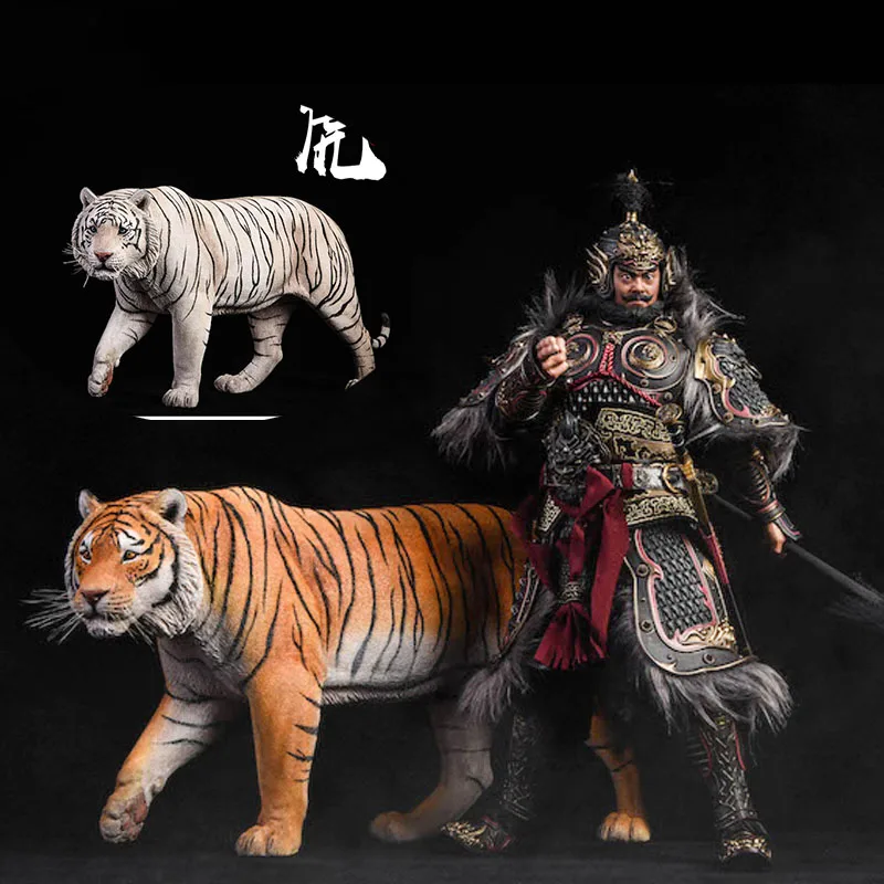 JXK For Collection 1/6 Scale Figure Scene Accessories Bengal Tiger Simulate Large Animal Statue Model for 12'' Action Figure