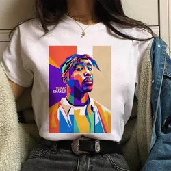 TUPAC Streetwear Harajuku T Shirts Women Harajuku Top Tees Female T-shirt Hip Hop Rapper Graphic Printed Casual Tshirt Clothes