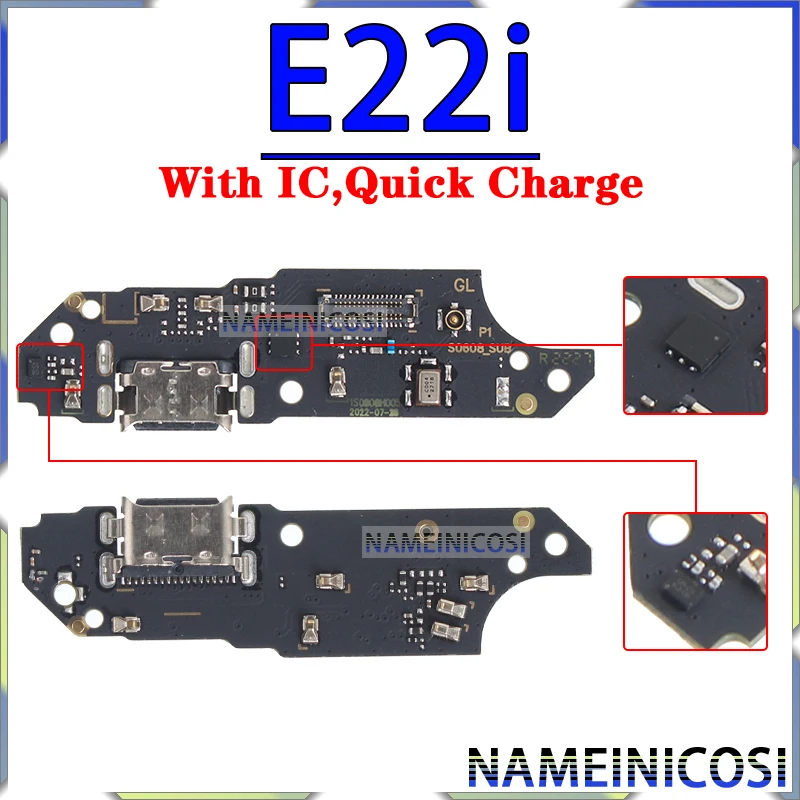 Usb Dock Charger Connector for Motorola Moto E13 E 2020 E20 E30 E40 E22 E22i E32 E32S Charging Board Module Flex Ports