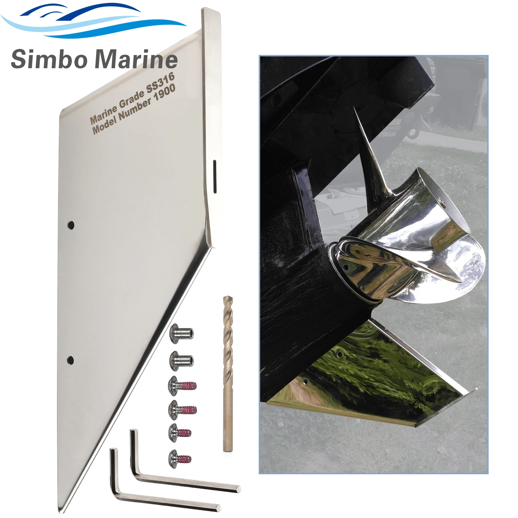 

27051 Marine Skeg Guard Protector with Drain Hole Protects Against Ramp Dragging For Mercury Mercruiser Bravo I & III 1990-UP